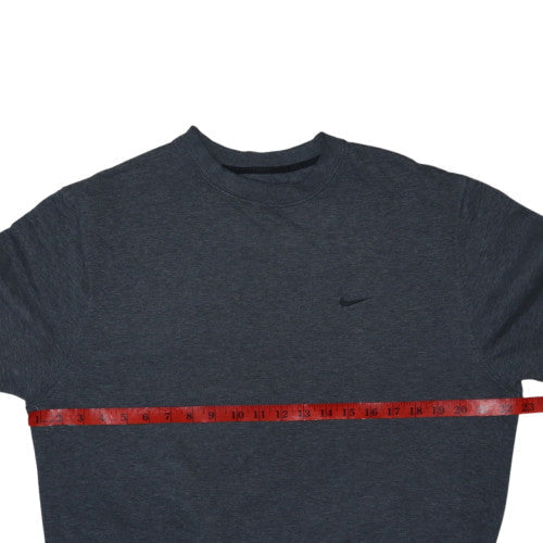 Nike Mens Grey Fleece Pullover Sweatshirt Size M Crew Neck