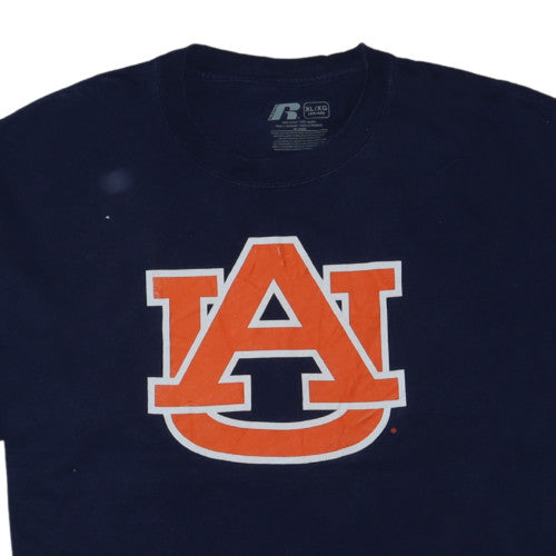 Russell Men's Blue XL University Graphic Short Sleeve T-Shirt