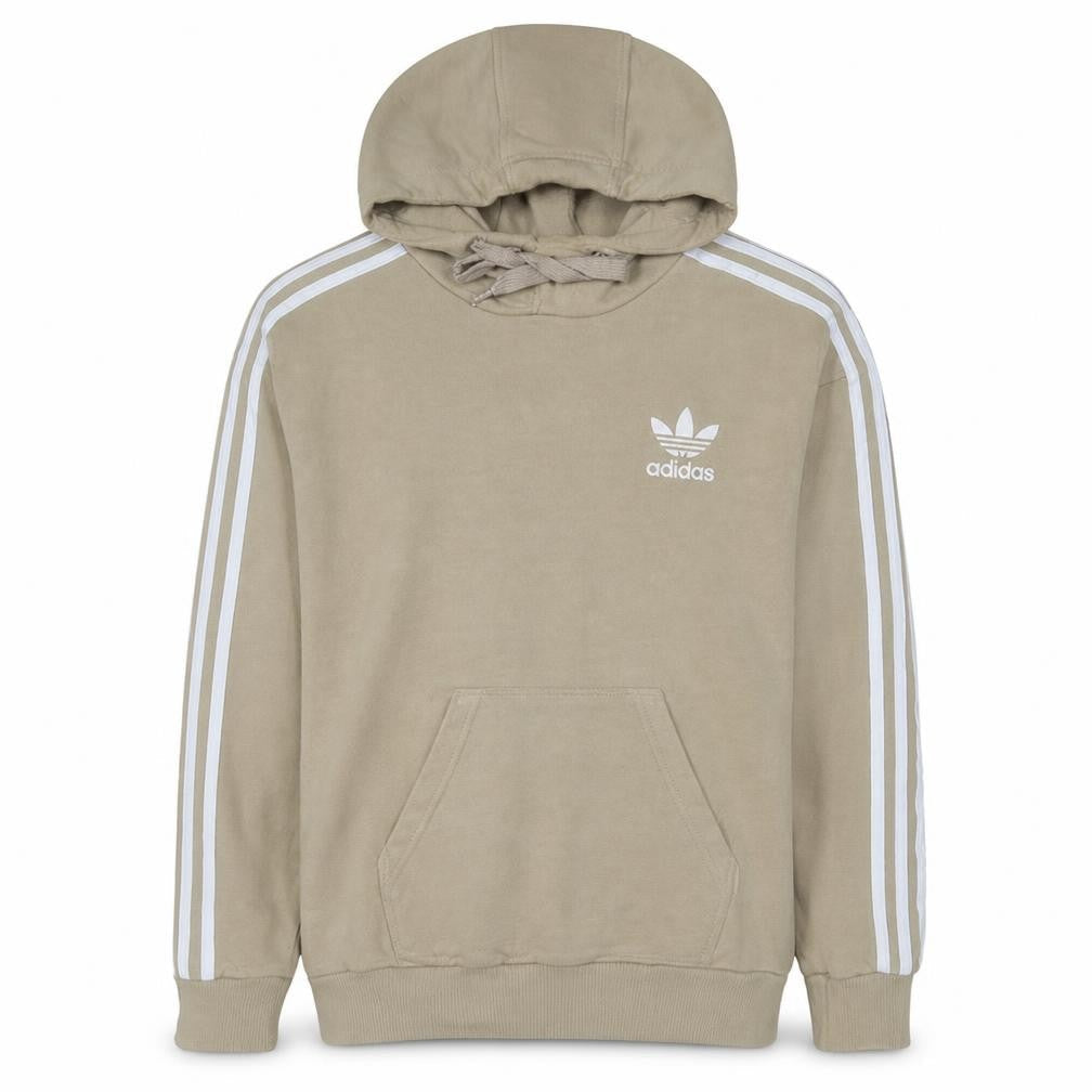 Adidas Womens Beige Pullover Hoodie Size 10 Hooded Sweatshirt