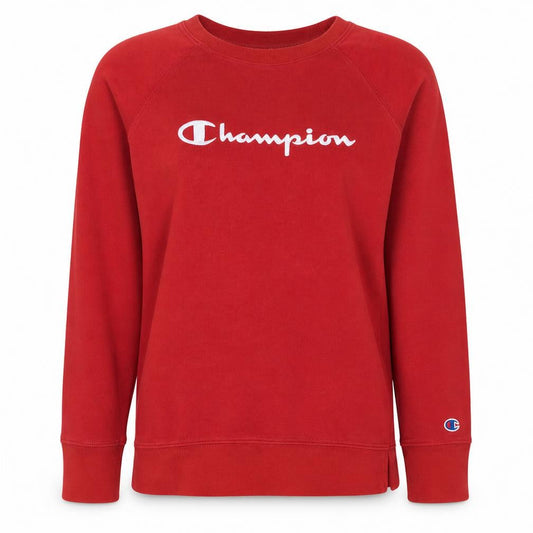 Champion Women's Red Crew Neck Pullover Sweatshirt Size M