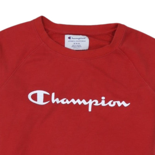 Champion Women's Red Crew Neck Pullover Sweatshirt Size M