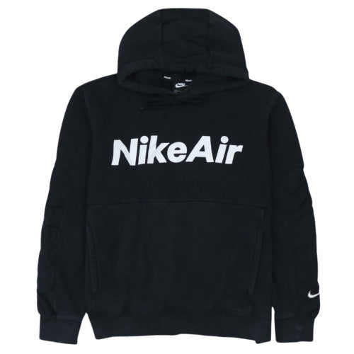 Nike Air Men's Black Pullover Hoodie L Fleece Sportswear Logo