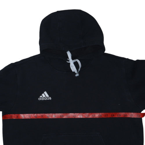 Adidas Mens Black Pullover Hoodie Size L Fleece Sportswear