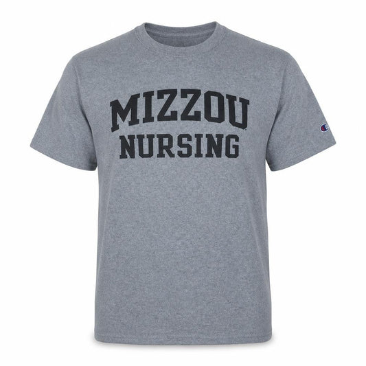 Champion Men's Grey XL Mizzou Nursing Graphic T-Shirt