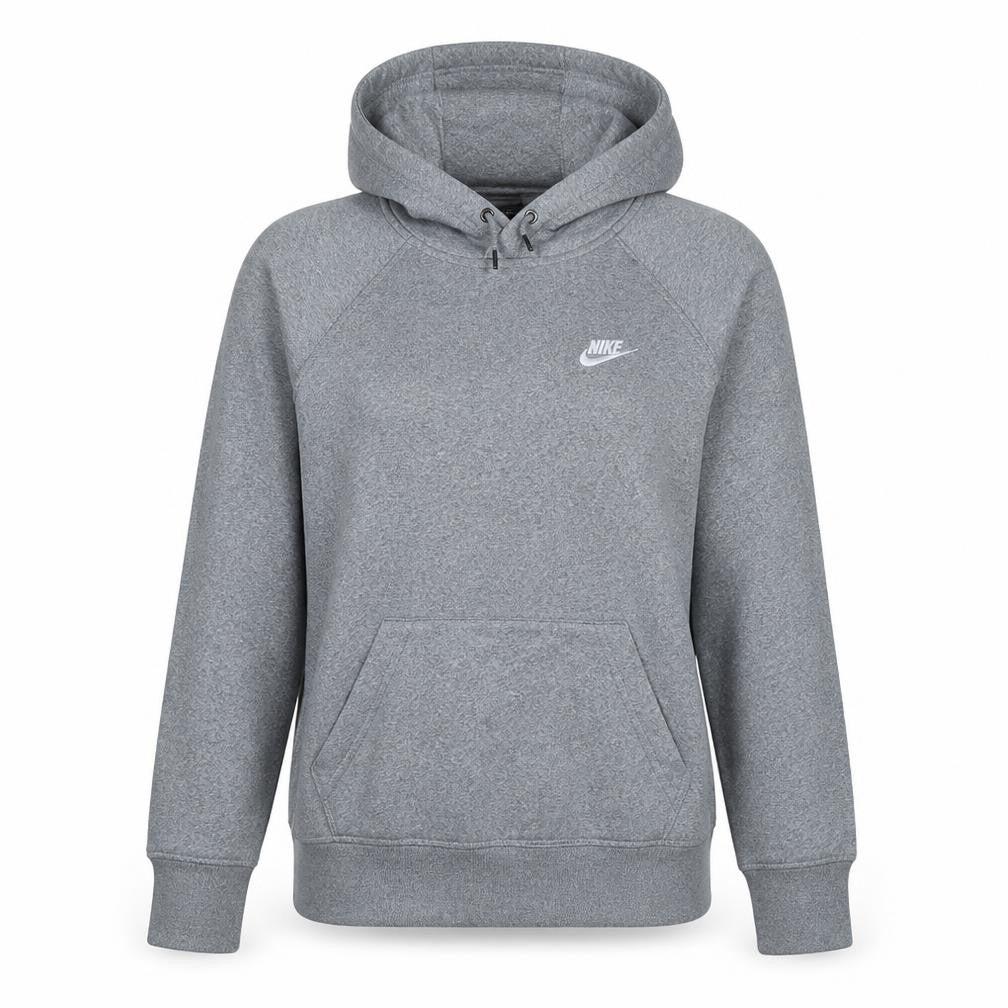 Nike Womens Grey Pullover Hoodie Medium Cotton Blend Casual