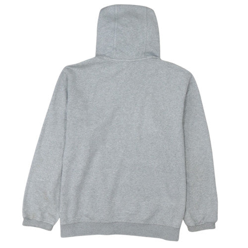 Nike Men's Grey 2XL Pullover Hoodie with Blue Logo
