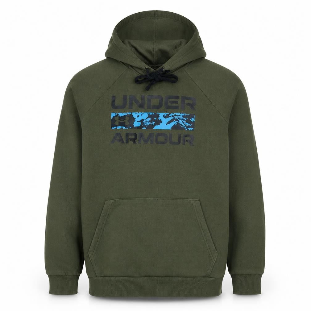 Under Armour Men's Green Pullover Hoodie Size M Relaxed Fit