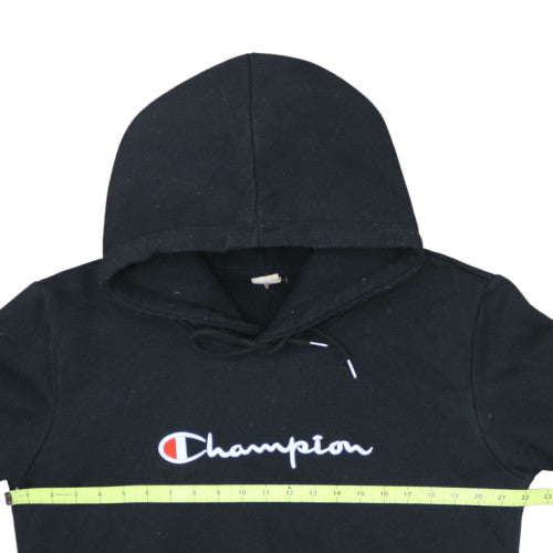 Champion Men's Black XL Pullover Hoodie Logo Embroidered Fleece