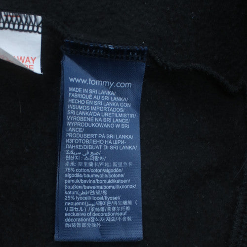 Tommy Hilfiger Men's Black Logo Crew Neck Sweatshirt Size M