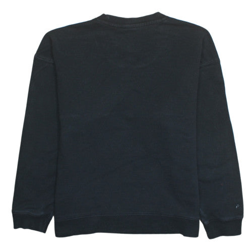 Adidas Womens Black Crew Neck Pullover Sweatshirt Size M