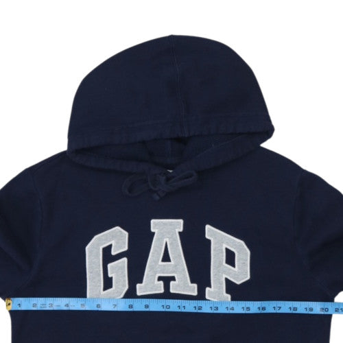 GAP Womens Navy Blue Pullover Hoodie Small Cotton Blend