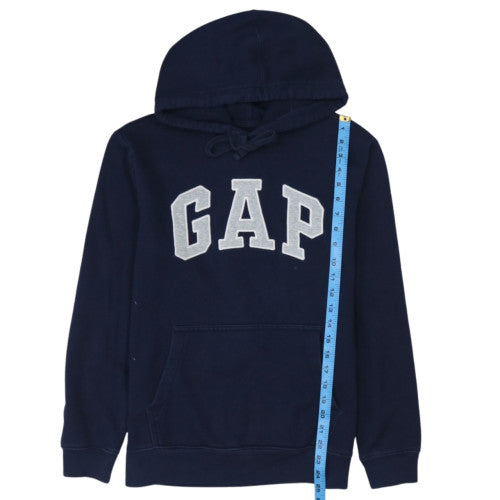 GAP Womens Navy Blue Pullover Hoodie Small Cotton Blend