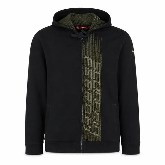Puma Ferrari Men’s Black Full Zip Hoodie L Graphic Motorsport