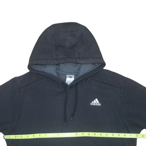 Adidas Men's Black Medium Pullover Fleece Hoodie Sweatshirt