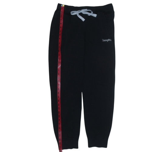 Champion Men's Black Jogger Sweatpants L Fleece Elastic Waist