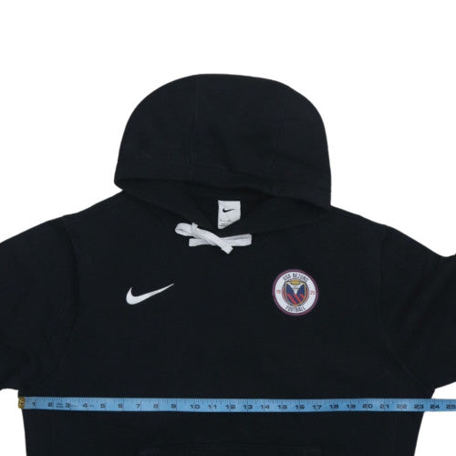 Nike Men's Black Pullover Hoodie M Logo Fleece Football Sweatshirt