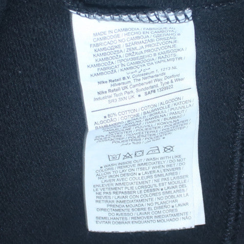 Nike Men's Black Small Crew Neck Pullover Sweatshirt
