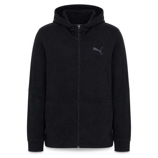 Puma Men's Black XL Full Zip Hoodie Fleece Sweatshirt