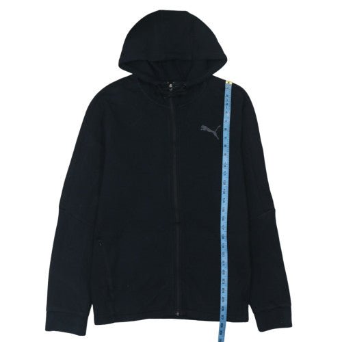 Puma Men's Black XL Full Zip Hoodie Fleece Sweatshirt
