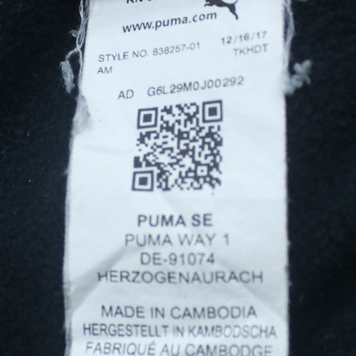 Puma Men's Black XL Full Zip Hoodie Fleece Sweatshirt