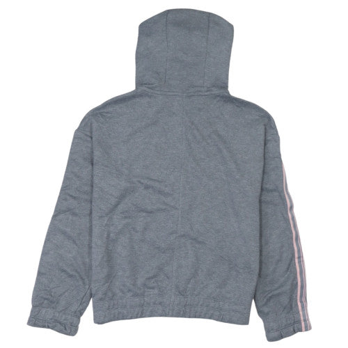 Nike Girls Grey Dri-Fit Full Zip Hoodie XL Lightweight Sportswear