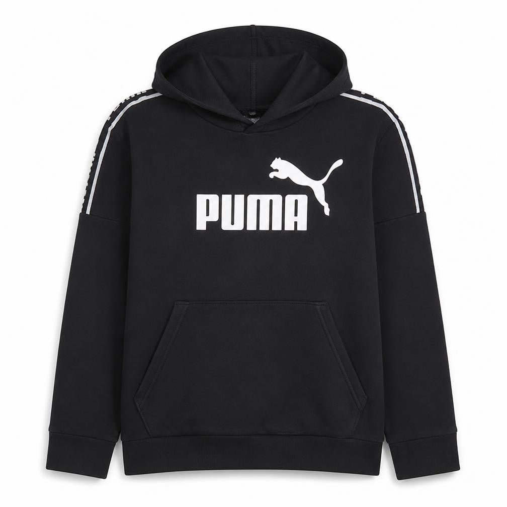Puma Men's Black Pullover Hoodie M Graphic Sports Fleece
