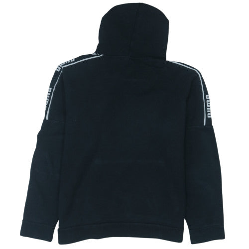 Puma Men's Black Pullover Hoodie M Graphic Sports Fleece