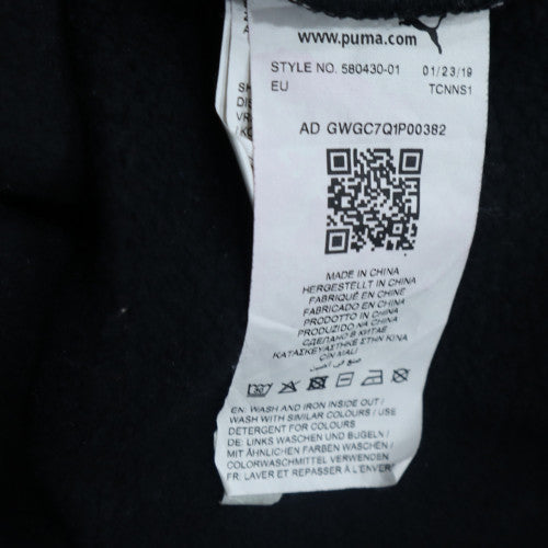 Puma Men's Black Pullover Hoodie M Graphic Sports Fleece