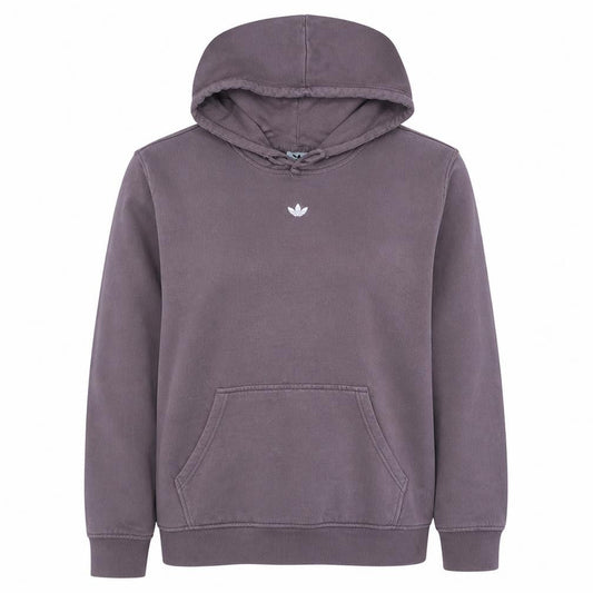 Adidas Womens Purple Pullover Hoodie Size 16 Relaxed Fit Logo Cotton