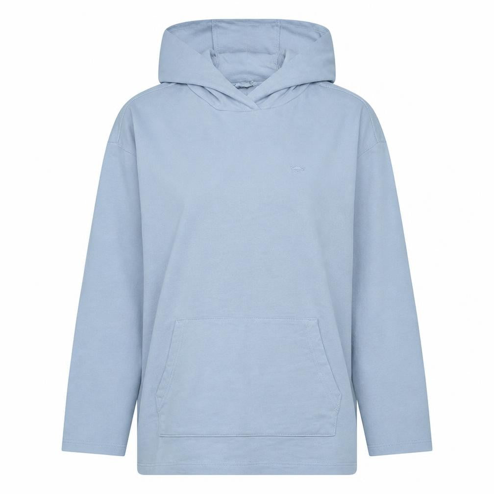 Adidas Womens Blue Pullover Hoodie Size UK 16 Cotton Blend Casual