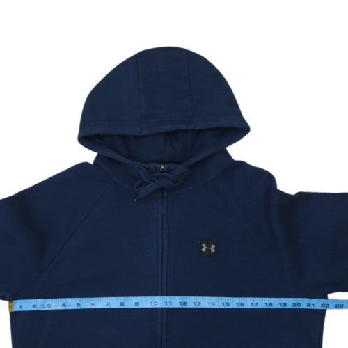 Under Armour Men's Blue Full Zip Hoodie Size M Cotton Blend