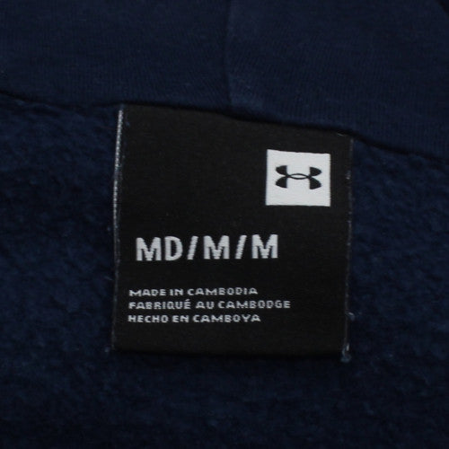 Under Armour Men's Blue Full Zip Hoodie Size M Cotton Blend