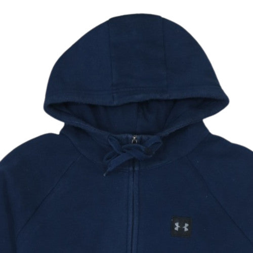 Under Armour Men's Blue Full Zip Hoodie Size M Cotton Blend