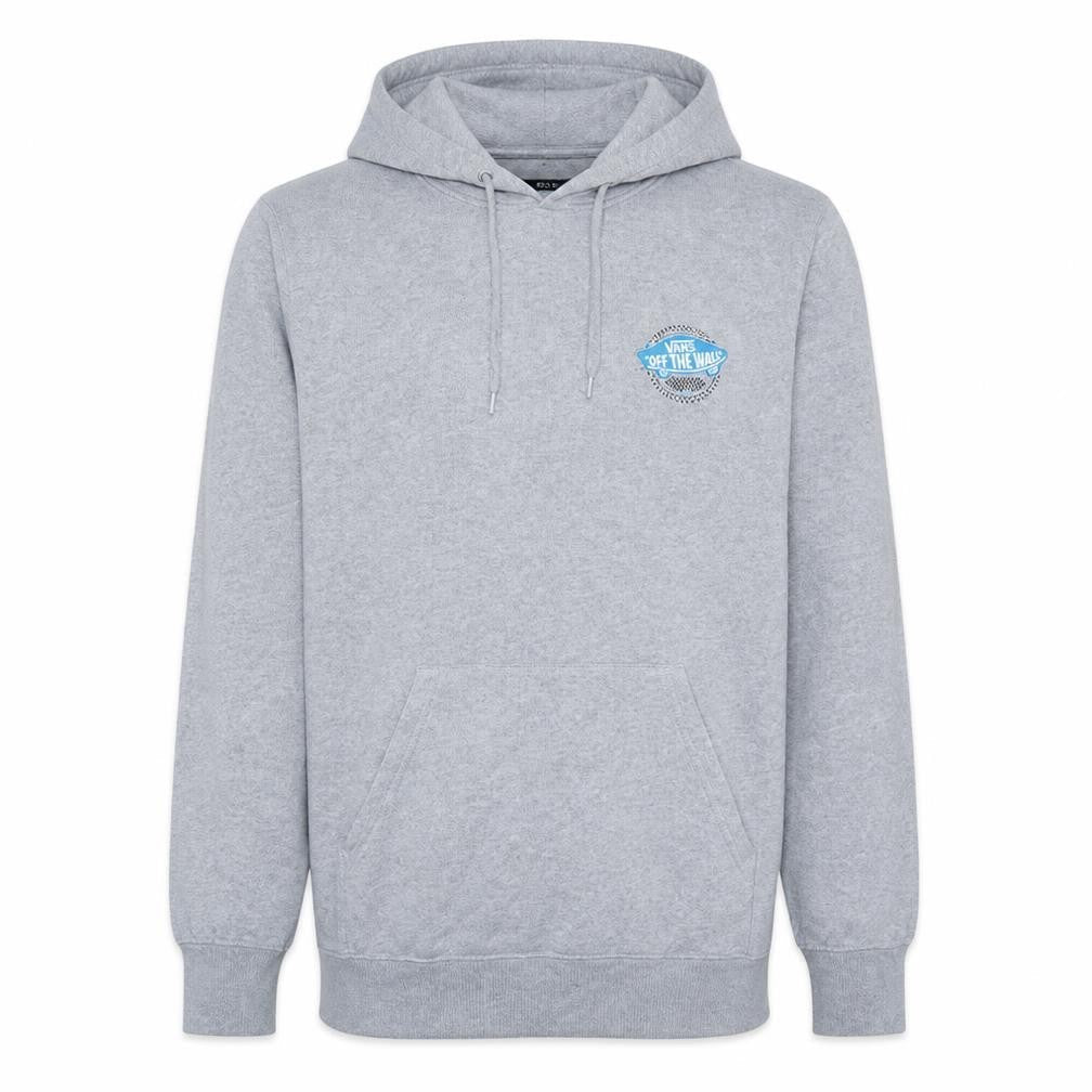Vans Mens Grey Pullover Hoodie Medium Skateboarding Graphic Logo