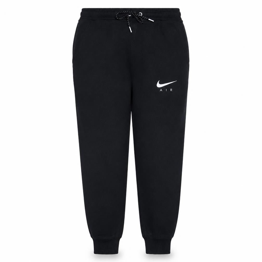 Nike Men's Black Air Logo Joggers Size S Regular Fit Fleece