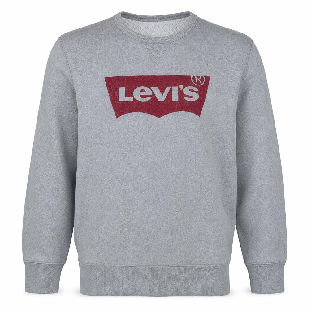 Levi's Men's Grey XL Crew Neck Pullover Graphic Sweatshirt