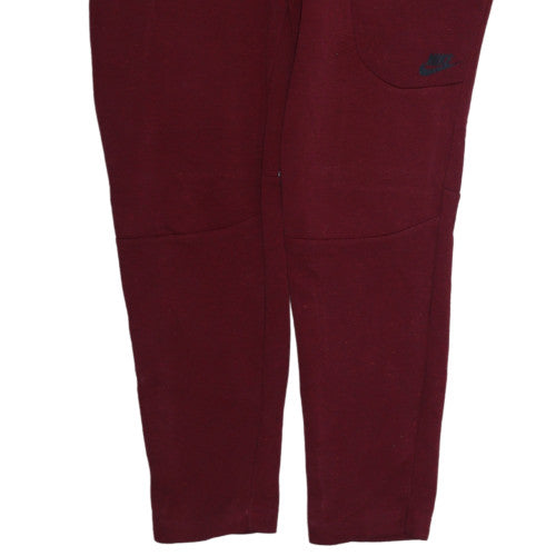 Nike Men’s Red Jogger Trousers M Regular Fit Cotton Blend