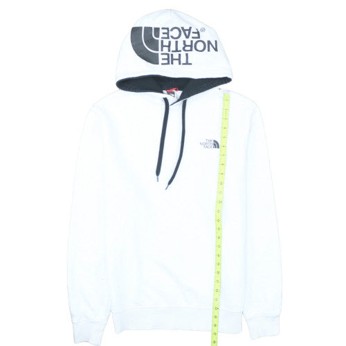 The North Face Men's White Pullover Hoodie Size M Logo Outdoor Fleece