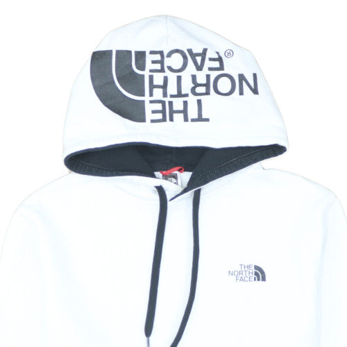 The North Face Men's White Pullover Hoodie Size M Logo Outdoor Fleece