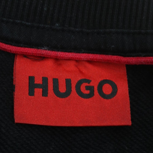 Hugo Boss Men's Black Crew Neck Logo Sweatshirt Size M