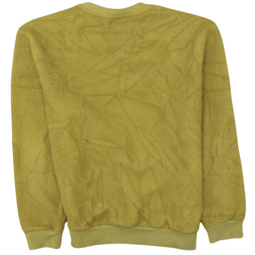 Puma Men's Yellow Fleece Crew Neck Pullover Sweatshirt Size S