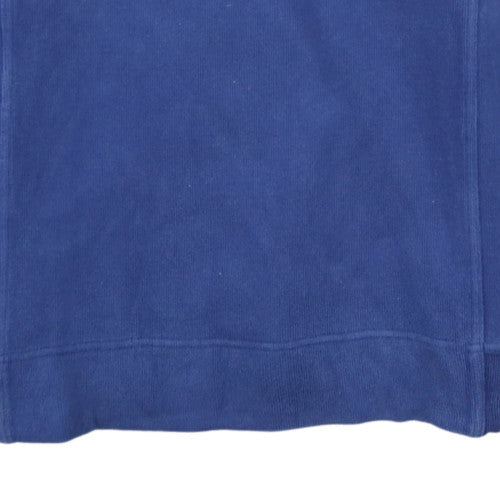 Adidas Womens Blue Crew Neck Pullover Sweatshirt Size 10
