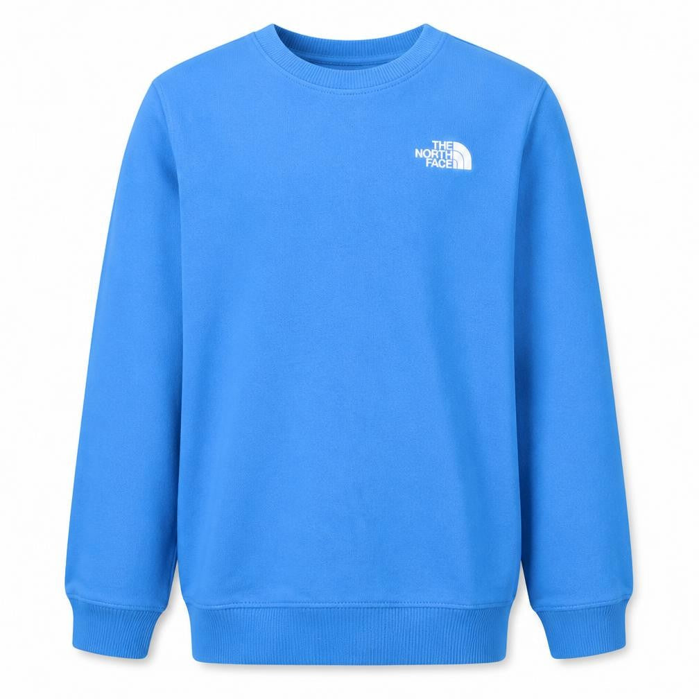 The North Face Boys Blue Cotton Crew Neck Pullover Sweatshirt XL 18/20