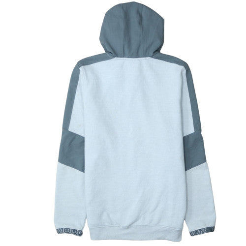Under Armour Men's Grey Small Full Zip Hoodie with Logo Detailing