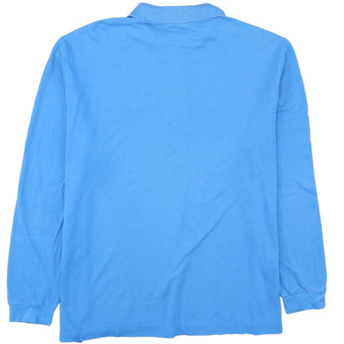Lacoste Men's Blue Long Sleeve Cotton Polo Shirt 3XL
