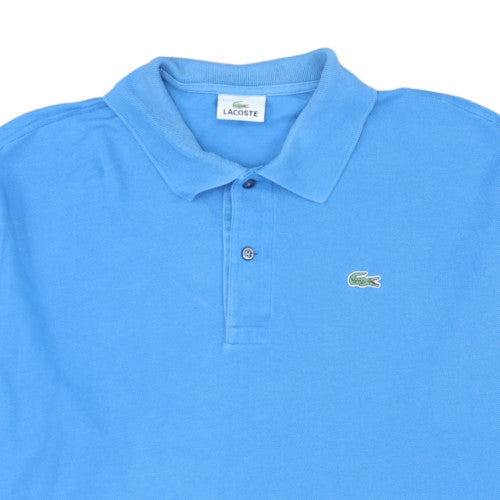 Lacoste Men's Blue Long Sleeve Cotton Polo Shirt 3XL