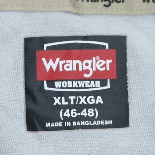 Wrangler Men's Light Blue Workwear Cotton Crew Neck T-Shirt XLT