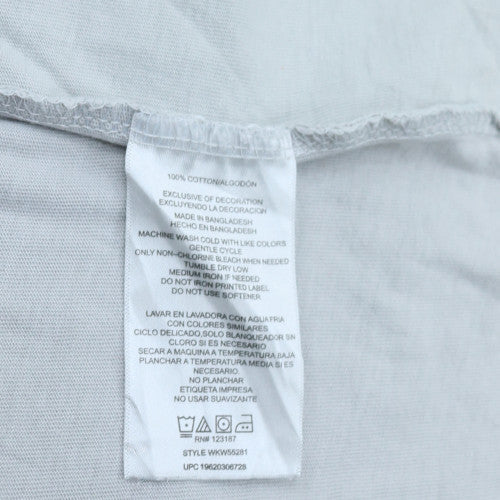 Wrangler Men's Light Blue Workwear Cotton Crew Neck T-Shirt XLT