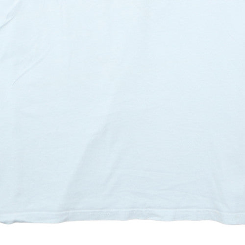 Wrangler Men's Light Blue Workwear Cotton Crew Neck T-Shirt XLT