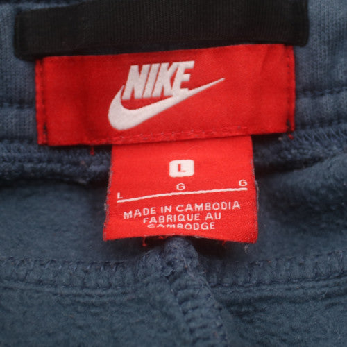 Nike Men's Blue Jogger Sweatpants L Cotton Blend Drawstring